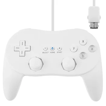 2 Buc Gen2 prin Cablu Gampads pentru Nintendo Wii Classic Controller pentru Nintendo Wii Consolă de jocuri Pentru PC, Laptop Calculator Joc Joystick