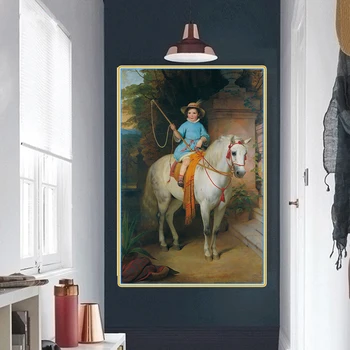 Citon Friedrich von Amerling《Prințul Johann II von Liechtenstein》Panza Pictura in Ulei opera de Arta Imagine Decor de Perete Decor Acasă