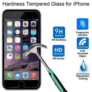 BAIXIN sticla Temperata pentru iphone XR XS XS Max X Monostrat Față de Film pentru iphone 4s 5s SE 6 6s 8 7 plus ecran protector