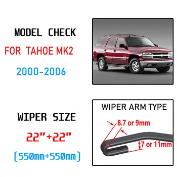 Pentru Chevrolet Tahoe MK2 2000 2001 2002 2003 2004 2005 2006 Accesorii Fața lamela Ștergătorului de Parbriz Perii pentru Mașini de Tăiere