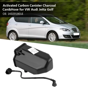 De Brand Nou Aftermarket Activat Plastic ABS Negru de Carbon Canistra de Carbune Poate&Furtun pentru Audi Jetta Golf SKODA SEAT 1K0201801E