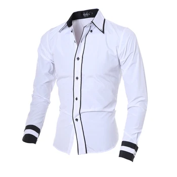 2020 Toamna anului Nou Haine Barbati Camasi Rochie de Moda Solid CIolor Casual Slim Shirt Societatea Afaceri camisas Cămașă cu Mâneci Lungi