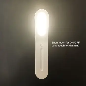 LED Multi-Funcție de Iluminat Portabile USB Reîncărcabilă Lanterna LED Touch Dimmer Lumina Camp Magnetic Agățat Cabinetului CONDUS Lumina