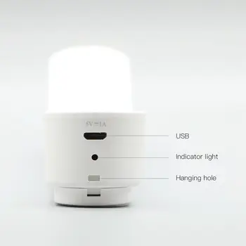 LED Multi-Funcție de Iluminat Portabile USB Reîncărcabilă Lanterna LED Touch Dimmer Lumina Camp Magnetic Agățat Cabinetului CONDUS Lumina