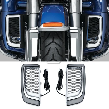 Motocicleta a CONDUS Carenaj Inferior Gratare Lumina de Semnalizare Caz pentru Harley Touring si Trike Model-2020