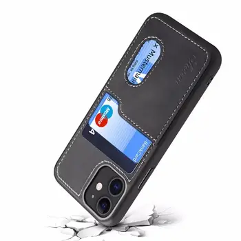 YXAYN capacul din Spate caz de telefon de portofel pentru iPhone 12 Mini11 11Pro max dual card anti-drop design pentru iPhone 7 8 plus X XR XS