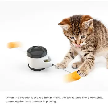Smart Pisică Jucărie cu Roți Automată pisica jucarii interactive Lrregular Rotativ de Mod Amuzant nu plictisitor pisica consumabile