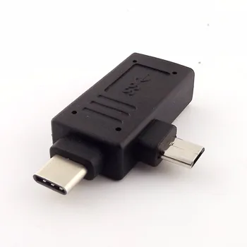 10buc 2 In 1 Micro USB /USB 3.1 Tip C Male La USB 3.0 de sex Feminin Convertor Adaptor OTG