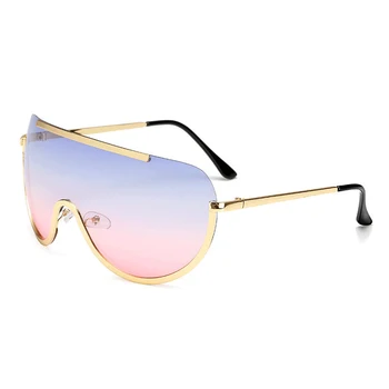 RBRARE 2021 Siamezi Aliaj ochelari de Soare Femei Clasic Rotund Ochelari de Soare Metal Culori Bomboane în aer liber Oculos De Sol Feminino UV400