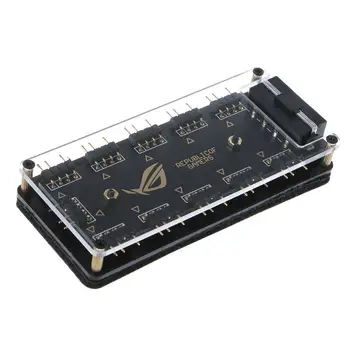 AURA SINCRONIZARE 5V 3-pin RGB 10 Hub-Splitter Alimentare SATA 3pin ARGB Adaptor Cablu de Extensie pentru GIGABYTE, MSI-O SUS ASRock LED