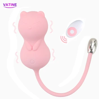Pisica Drăguț Wireless Vibratoare Pentru Femei Jucării Sexuale Vaginale, Bile Orgasm Stimulator Anal Plug Erotic Mini Aparat De Masaj Sex-Shop