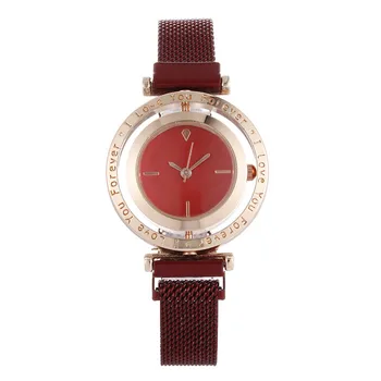 Moda Femei de Cuarț Ceas din Oțel Magnet Curea de Lux Top Design Mujer Relojes Inel Stud Stil Feminin Bayan Kol Saati ceas