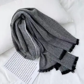 Solid de culoare moda pentru femei de iarnă spic toamna eșarfă caldă șaluri moi fulare pash foulard bandană împachetări femme LL190935