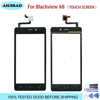 Negru/ Alb 5.0 inch telefon touch panel frontal de lentile de sticlă Pentru Blackview A8 ecran tactil digitizer un senzor de 8 touchscreen +Instrumente