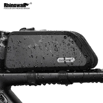 Rhinowalk 1,5 L rezistent la apa de Sus Tub Biciclete Geanta Hard-Shell Sac de Biciclete Stabil Ciclism Sac de Cadru de Biciclete, Accesorii pentru biciclete Rutier