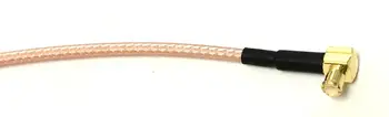 10 buc Cablu de Extensie Unghi Drept MCX Plug de sex Masculin BNC Jack de sex Feminin Peretele Conector 20cm Coadă RG316 Cablu