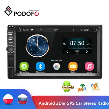 Podofo 2Din Android Radio Auto Wifi Bluetooth Audio USB Navigare prin GPS Stereo Auto 7
