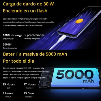 Realme 7 5G Dimensity 800U Smartphone 6GB, 128GB 120Hz Display 48MP 5000mAh 30W Dart Charge