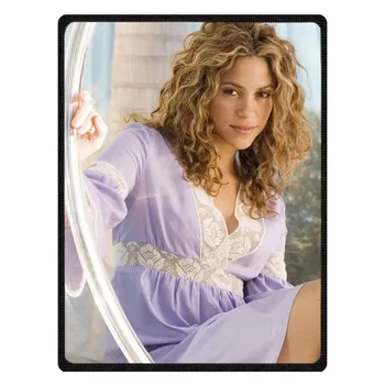 Shakira Print Super Moale Manta Coral Flanel Pătură Pat de Avion Arunca Pături de pat Copii lenjerie de Pat