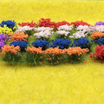 Modelul in Miniatura, Flori, Iarbă, Frunze de Frunze Pentru vagoanele de cale Ferată Peisaj Realist Pulbere Bush Wargame Accesorii