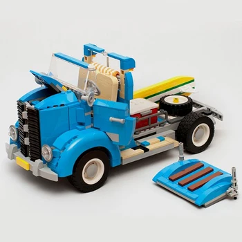BuildMoc Technic Masina Mini Bloc Vehicul Assemable Jucărie De Învățământ Pentru Copii Beetle-Creatored Camion Masina Cărămizi Jucarii