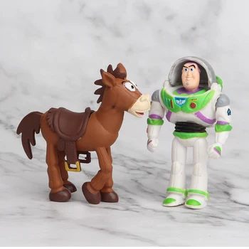 7pcs/set Forky Buzz Lightyear Toy Story 4 Desene animate Woody, Jessie Bullseye Cal, figurina de colectie Papusa jucării pentru copii