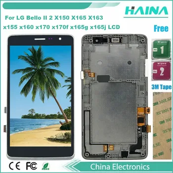 AAA++Ori Dnd Pentru LG Bello II 2 X150 X165 X163 x155 x 160 x170 x170f x165g x165j LCD display cu Touch Screen de Asamblare cu Cadru