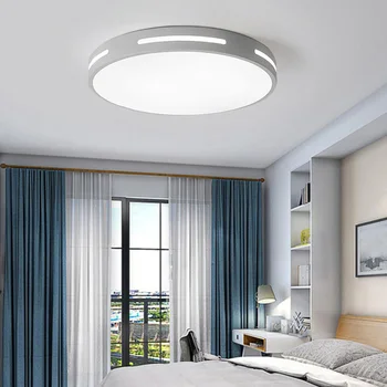 Home Decor Rotund Lumina Plafon Abajur Acrilic Dormitor Lampa LED Înconjoară Partea de Iluminat Scobite Living Nordic Moderne