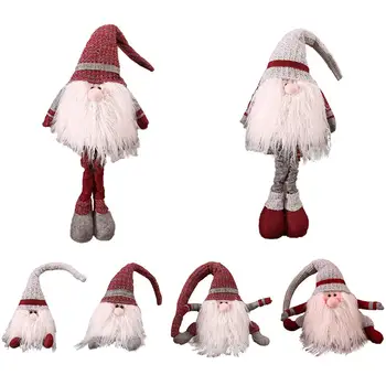 Inovatoare De Crăciun Păpușă De Cârpă Stând Bătrânul Ornament Acasă Decorare Fereastră Copil Cadou Jucărie