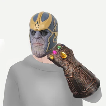 Marvel Avengers 4 Endgame Thanos Mănușă Mănuși de Masca super-Erou Thanos figurina PVC Noua Colectie de figuri de Colectare Jucarii