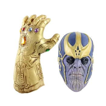 Marvel Avengers 4 Endgame Thanos Mănușă Mănuși de Masca super-Erou Thanos figurina PVC Noua Colectie de figuri de Colectare Jucarii