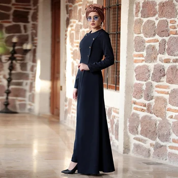 Siskakia Femeilor Musulmane Abaya Set Seara Turcia Banchet Haine de Moda Două Piese Costum Set Maxi Rochie cu Pantaloni Lungi Solid
