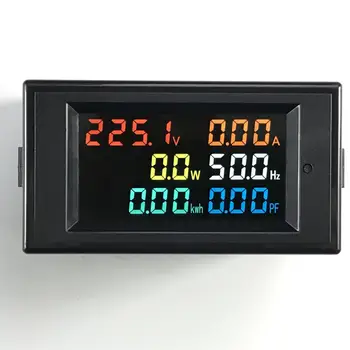 6IN1 AC monitor 110V 220V 380V 100A Curent Factor de Putere Activă KWH de energie Electrică de Frecvență metru Digital LCD VOLT AMP