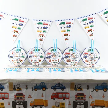 94pcs/mulțime de Desene animate toy car/Festiv & Consumabile Partid de Evenimente si de Petrecere/de Unică folosință Petrecere Vesela/Petrecere de Aniversare pentru Copii Decor