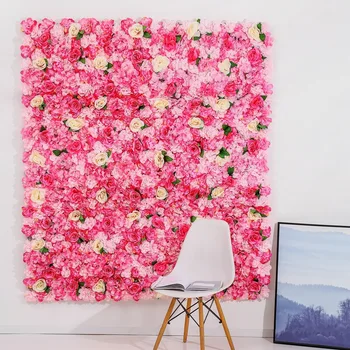 40x60cm Artificiale de Simulare de Perete Decor Flori de Plumb Hortensie Bujor Trandafir Perna Nunta Arc Pavilion Colț