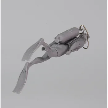 Nevopsită Kit 1/35 om scuba vechi scafandru moderne figura Istorică materialele necolor Rășină kit model în miniatură