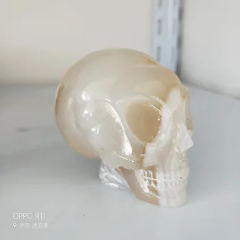 Naturale Craniu De Cristal De Cuarț De Cristal Sculptate Străin Cap De Craniu Ființe Stelare