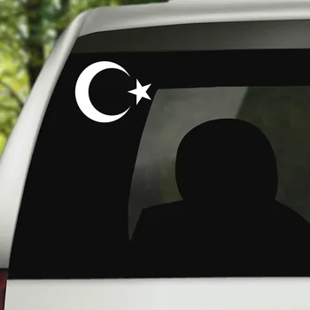 Creative Emblemă Națională de Turcia Luna si de Stele Steag turcesc Autocolant Auto Accesorii de Vinil PVC 15cm*12cm Motocicleta de Styling Auto