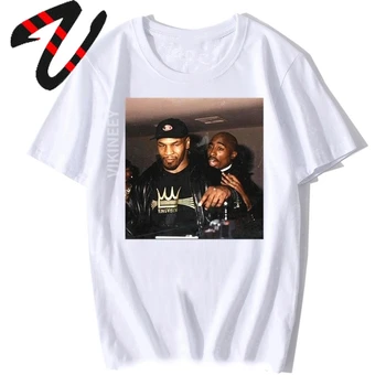 Hiphop Tupac Două Legende Ale Boxului, Mike Barbati Tricou Shakur Dr. Dre La Trap Hip Hop Rap T Camasa Barbati Bumbac Premium Teuri Streetwear