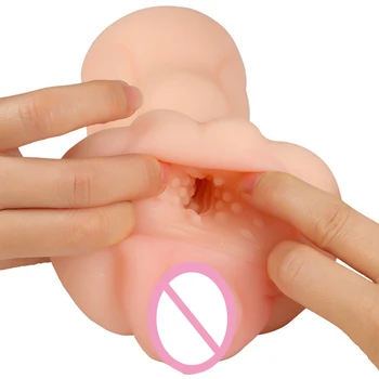 Masturbarea 3D Realiste cu Vagina Artificială Gură și Anal Pizde TPE Sexul Produsului de sex Masculin Masturbari jucarii Sexuale