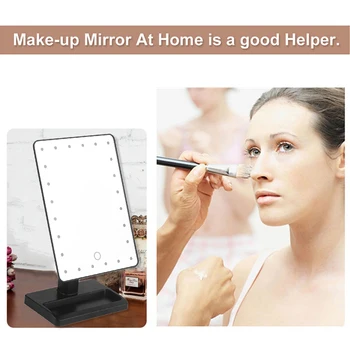 Noua Piata Shpe Desktop Reglabil Luminozitatea LED-uri Faciale Oglindă de Machiaj pentru Femei Dormitor Masă de Machiaj cu Oglindă Cosmetică