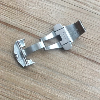 22mm Argint Aur Negru RoseGold Curea din Otel Inoxidabil de Implementare Catarama Fluture Pentru PAM Watchband Incuietoare Cu gravura