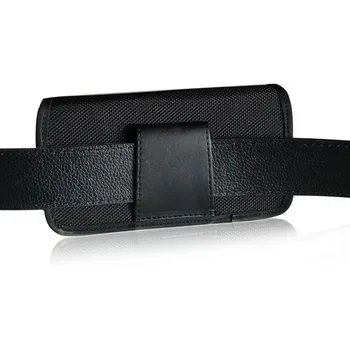 JINSERTA Negre Toc de Nailon Caz de Telefon Clip Curea Talie Husă geanta pentru iPhone 8 Plus 7 6s Plus samsung S8/S7 edge 5.5 inch