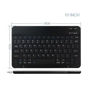 2.4 G Wireless Tastatura Bluetooth Tastatură Pentru ipad Tableta Telefon Cauciuc taste Reîncărcabilă tastatură Pentru Android ios Windows