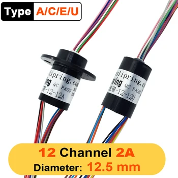 Micro Inel de Alunecare 12 Canal 2A 12,5 mm Conductoare Brushless Gimbal Electric Colector Inel colector