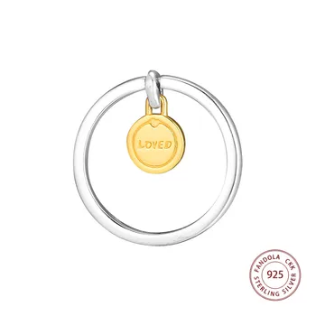 Medalion de Dragoste Inel Argint 925 Strălucire de Nunta Inele de Logodna pentru Femei anillos mujer Transport Gratuit