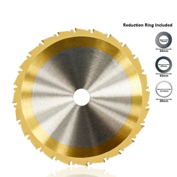 XCAN Circulare de Ferăstrău 115 160 185 210 250mm Titan Acoperite de prelucrare a Lemnului de Tăiere Disc TCT cu muchii tăietoare de Carbură de Ferăstrău
