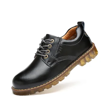 2020 Primavara Barbati Din Piele Pantofi Casual Din Piele De Brand Pentru Bărbați Pantofi Pentru Protectia Muncii Cizme Designer De Bărbați Apartamente Bărbați Munca & Siguranță, Pantofi