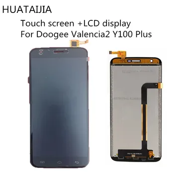 Pentru Doogee Valencia2 Y100 Plus/ Y1 Original +rama Display LCD Touch Screen DOOGEE Y100 PLUS Digitizer Înlocuirea Ansamblului