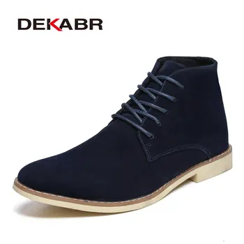 DEKABR Brand de Oameni Glezna Cizme de Moda Chelsea Cizme de zi cu Zi Confortabil Pantofi Negru Clasic Cizme pentru Bărbați Încălțăminte de Munca Botas Hombre